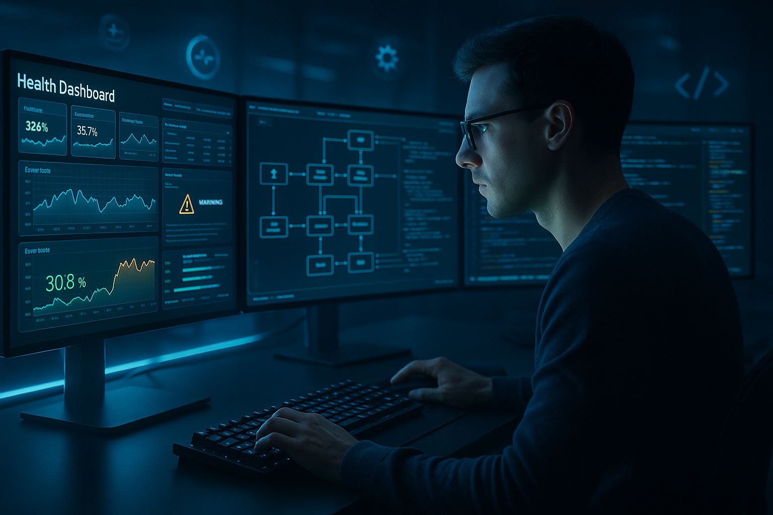 A developer reviewing the technical health of a software system